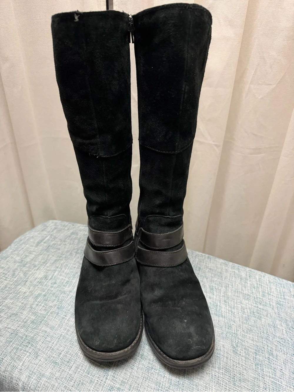 The North Face Black Suede Knee-High Winter Boots